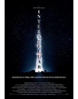 'INTERSTELLAR'. Póster español.