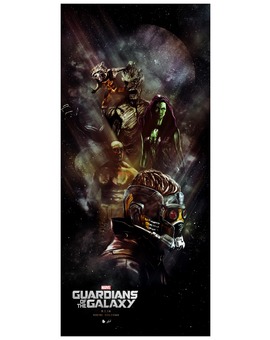 'GUARDIANES DE LA GALAXIA' Póster de LUKE BUTLAND