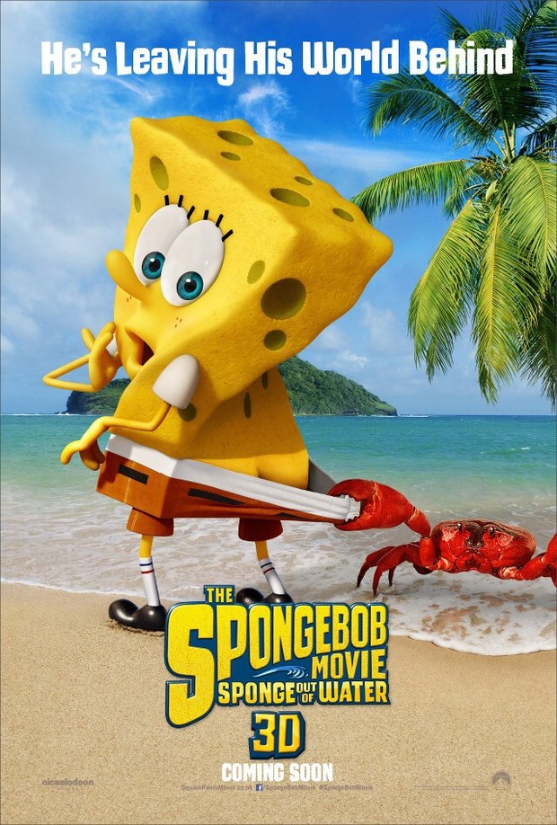 'BOB ESPONJA, LA PELÍCULA: ESPONJA FUERA DEL AGUA' Póster.