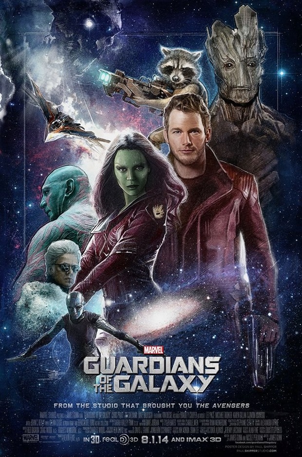 'GUARDIANES DE LA GALAXIA' póster de PAUL SHIPPER.