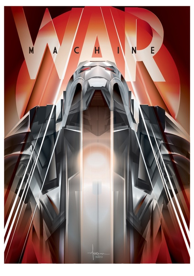 'WAR MACHINE' Póster de ORLANDO AROCENA