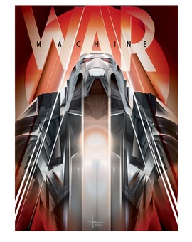 'WAR MACHINE' Póster de ORLANDO AROCENA