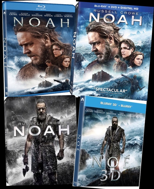 'NOÉ' ediciones USA (incluida el steel) y la edición 3D de Brasil.