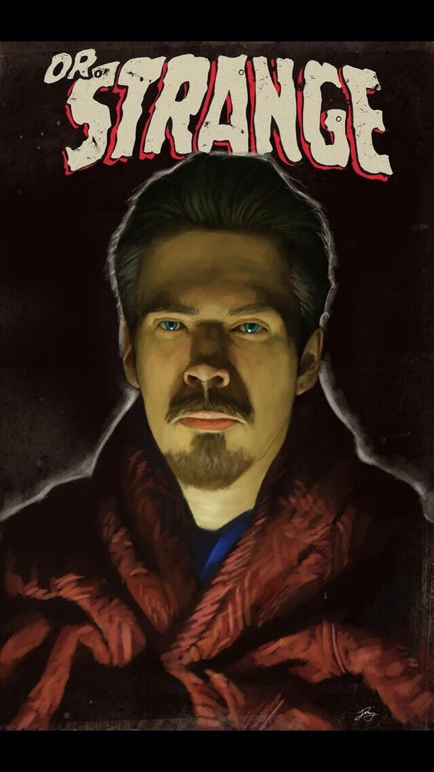 BENEDICT CUMBERBATCH como DR.ESTRAÑO. Por JUAN HUGO MARTÍNEZ.