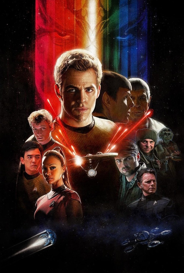 'STAR TREK (2009)' Póster de PAUL SHIPPER.