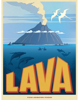 'LAVA' Póster del nuevo corto de PIXAR.