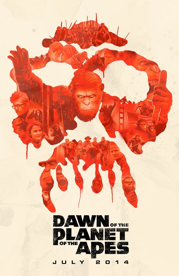 'AMANECER DEL PLANETA DE LOS SIMIOS' Póster de JANEE MEADOWS