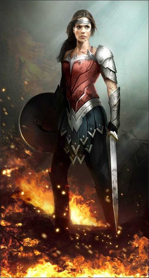 GAL GADOT como WONDER WOMAN por DAVE PAGET