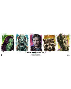'GUARDIANES DE LA GALAXIA' póster de ROBERT BRUNO