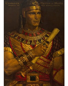 CHARLTON HESTON como PRÍNCIPE DE EGIPTO por ARNOLD FRIBER
