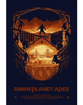 'AMANECER DEL PLANETA DE LOS SIMIOS' Póster