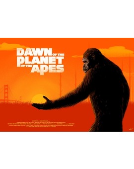 'AMANECER DEL PLANETA DE LOS SIMIOS' Póster