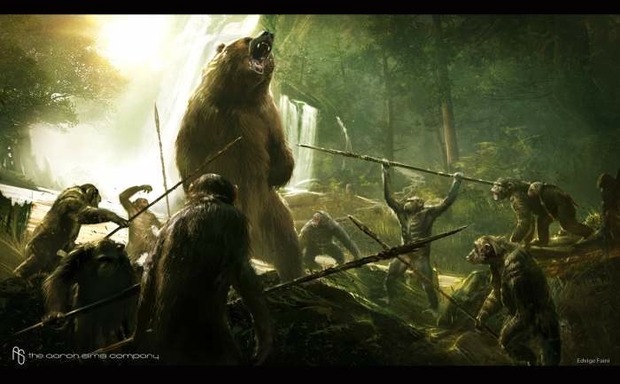'AMANECER DEL PLANETA DE LOS SIMIOS' Concept art. 3
