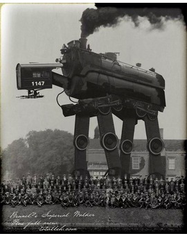 El Imperio Británico probando un AT-AT a principios del siglo XX.