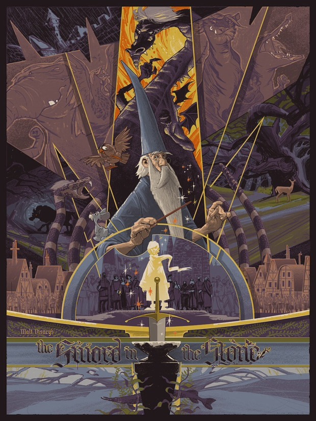 MERLIN EL ENCANTADOR. Póster de RICH KELLY