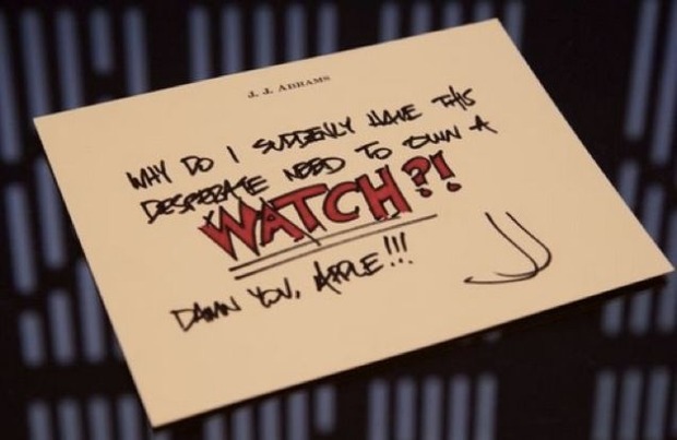 ¿Con esta nota de J.J.ABRAMS a APPLE nos manda algún mensaje a los demás?