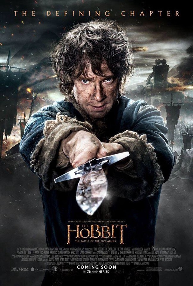 EL HOBBIT. LA BATALLA DE LOS CINCO EJÉRCITOS. Nuevo póster 