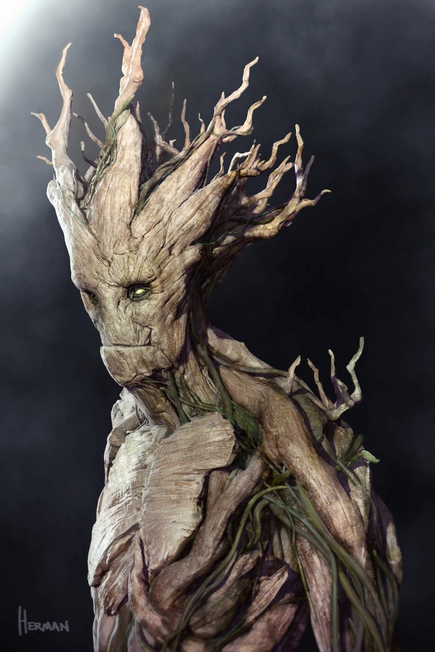 Concept art de GROOT por JOSH HERMAN 1