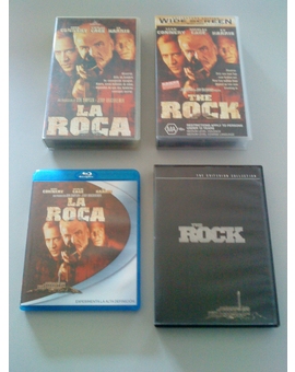 La Roca (VHS ESP vs. VHS AU vs. DVD EEUU vs. Blu-ray ESP)