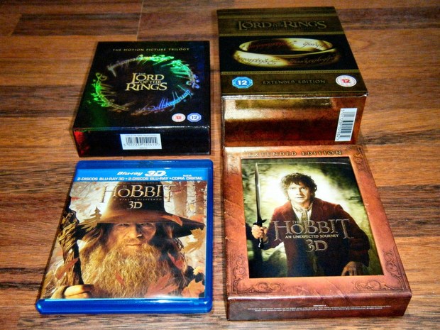 El Señor de los Anillos y El Hobbit Blu-ray (UK y España)