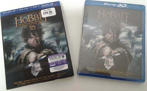 Hobbit The Battle... 3D ed.Canada