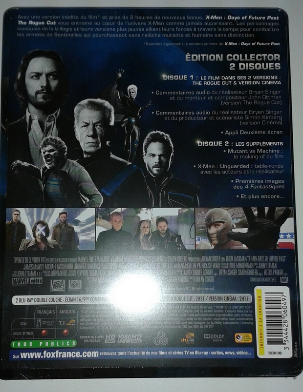 X-men days of future past rogue steelbook ed.francesa 2
