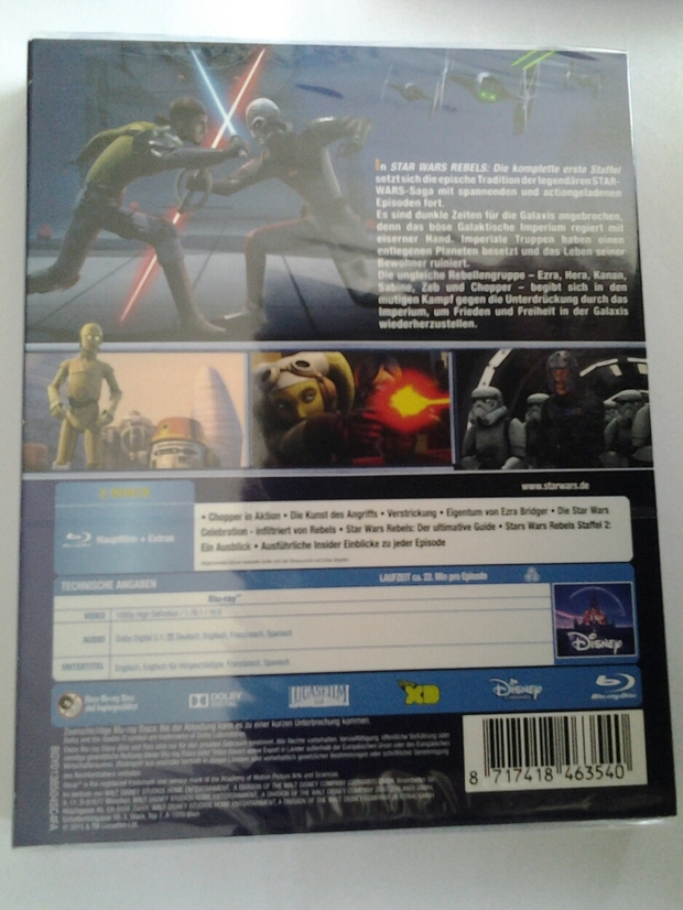 Star Wars Rebels ed. Alemania back