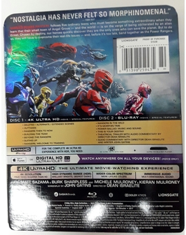 Power Rangers 4k USA Trasera