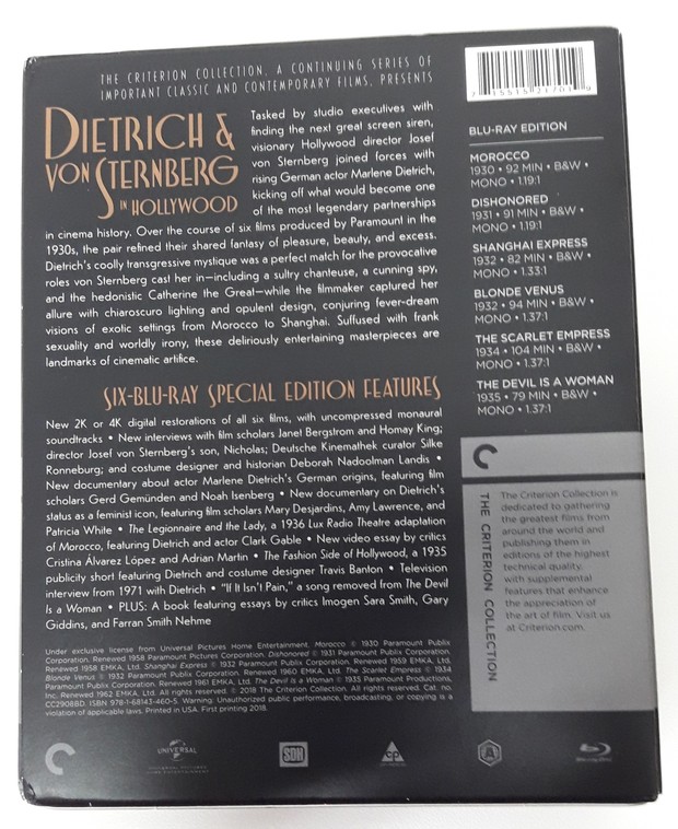 Criterion trasera