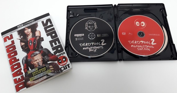 Deadpool 2 UHD: serigrafia de los discos 1 