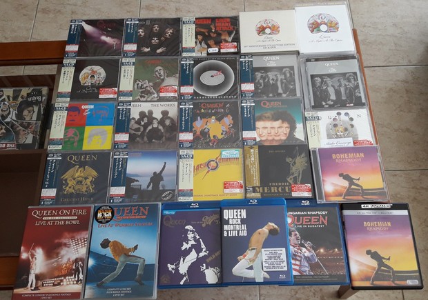 Mi todavia incompleta coleccion de Queen