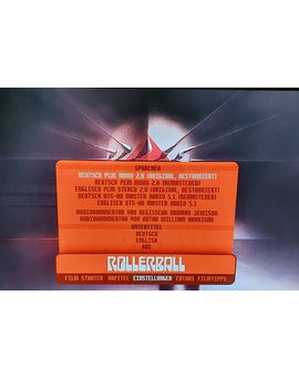 Rollerball UHD Alemania audio y subs