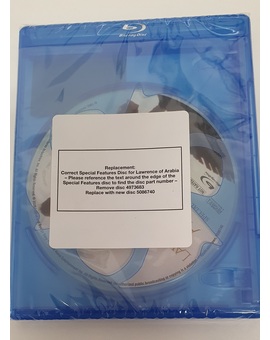 Bluray de sustitucion para el BD de Lawrence de Arabia Columbia Classics 4K