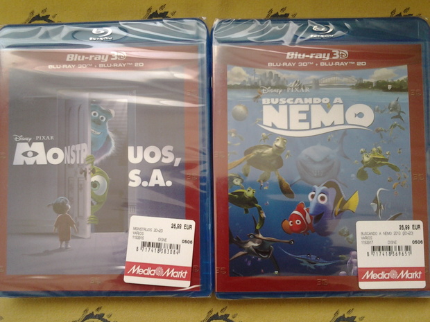 2x1 en pixar 3d en Mediamarkt Lleida