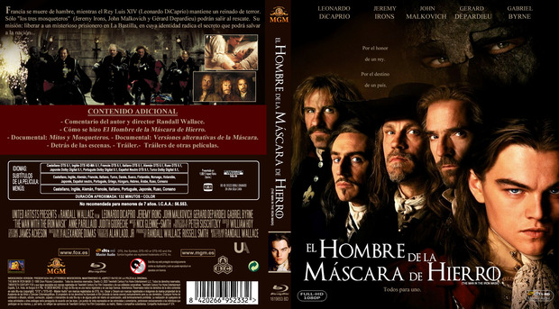 Custom cover El hombre de la máscara de hierro