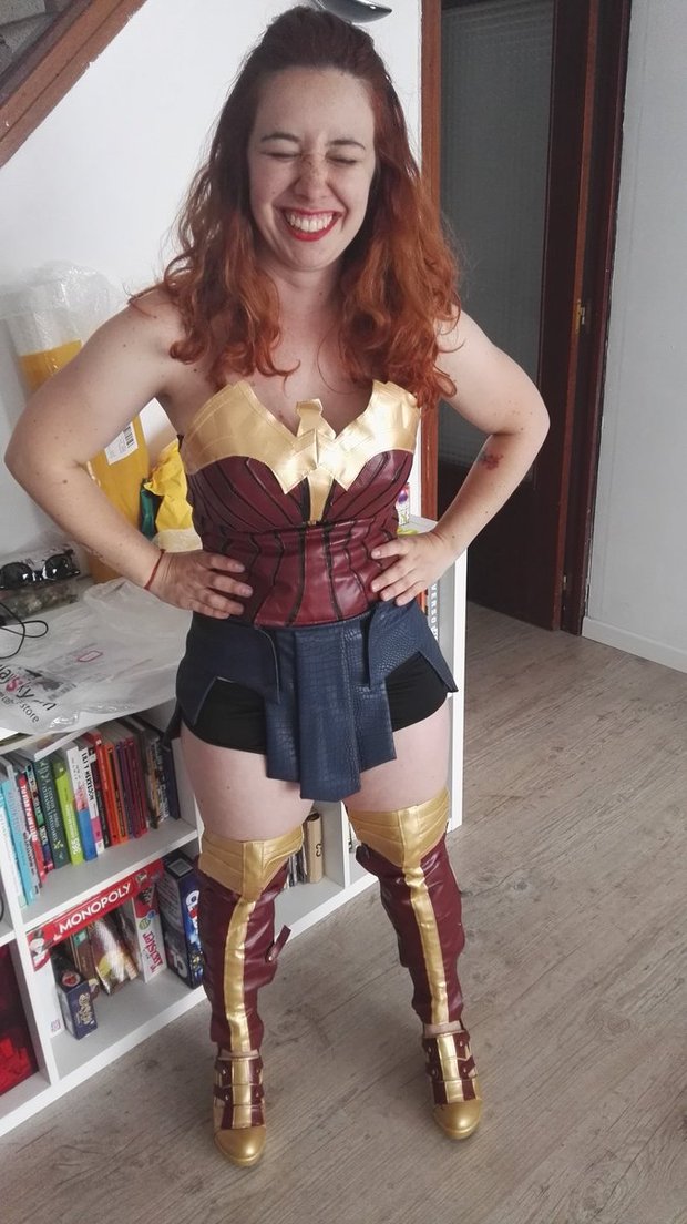 Wonder Woman en casa, jeje!