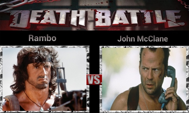 ¿Quién ganaría entre...Rambo (Rambo) y John McClane (Die Hard)?