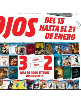 3X2 en Media Markt aunque creo que sera solo de Warner