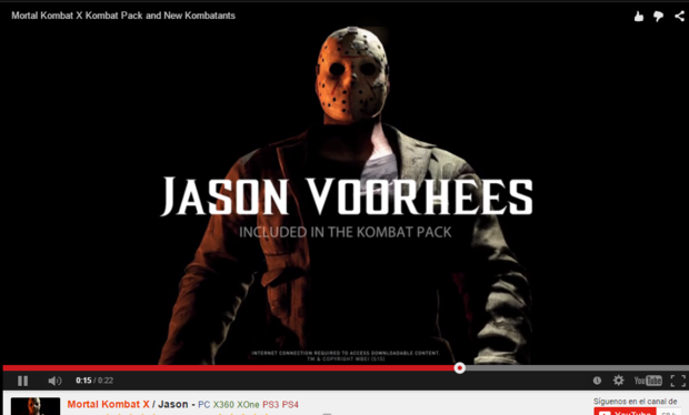 En Mortal Kombat X se confirma a nuestro querido Jason Vorhees