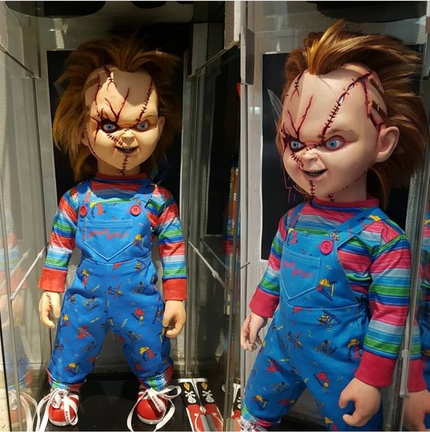 Mi Replica Chucky Cara cortada 