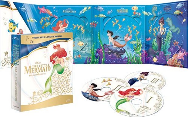 IMPRESIONANTE Edicion Trilogia La Sirenita Blu ray