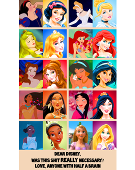 Quejas ante la nueva imagen de  las Princesas Disney