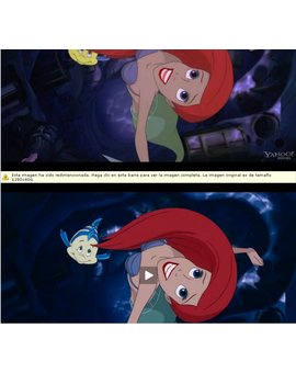 Diferencia calidad de imagen en cuanto al trailer " La Sirenita"
