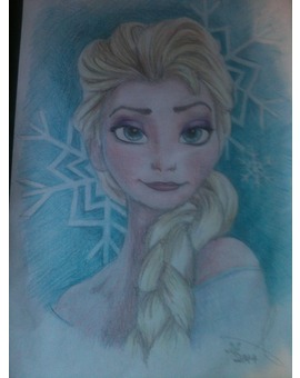 Regalo de Reyes dibujo de Frozen por Aca