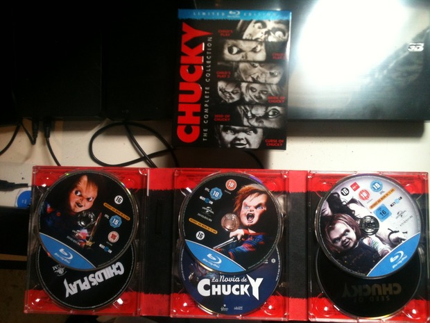 Mi coleccion blu ray en chucky con los bluray castellano