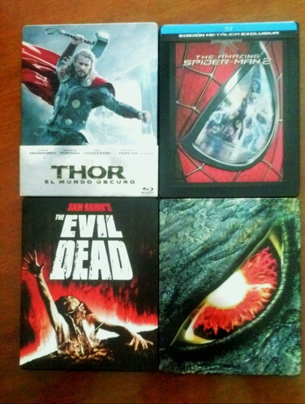 Y con estos cuatro, steel, he llegado a las 500 ! Parece que fué ayer cuando me cambié al formato bluray.