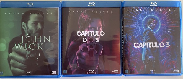 Carátulas trilogía John Wick
