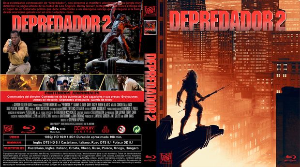 Caratula "Depredador 2"