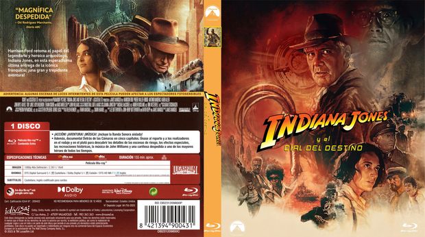 Caratula "Indiana Jones y el dial del destino"