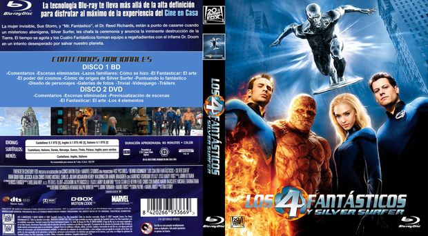 Caratula "4 Fantásticos y Silver Surfer"